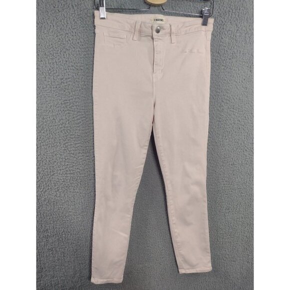 L'Agence Sada High Rise Skinny Jeans Pants in Blossom Pink Women's Size 30 - Picture 1 of 11